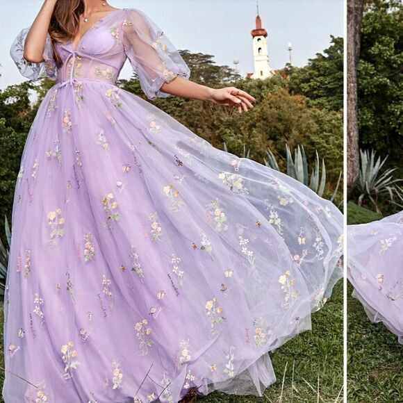 Pastel Castle Corset Gown NWT SIZE 6 - Picture 17 of 17